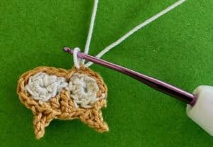 Crochet small owl 2 ply joining for body