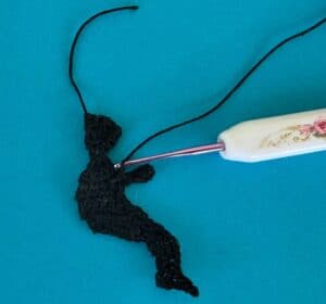 Crochet fishing boy 2 ply boy with arm