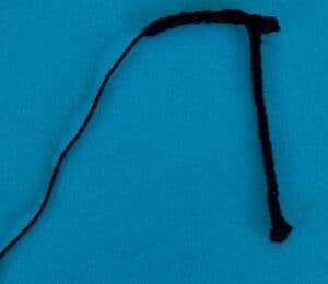 Crochet fishing boy 2 ply fishing rod with line