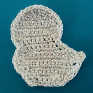 Crochet baby seal 2 ply body neatened