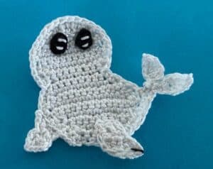 Crochet baby seal 2 ply body with eyes