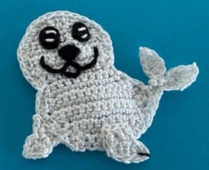 Crochet baby seal 2 ply body with nose