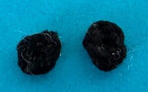 Crochet baby seal 2 ply eyes