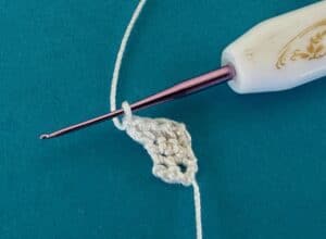 Crochet baby seal 2 ply front flipper