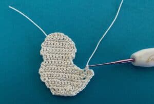 Crochet baby seal 2 ply tail stump