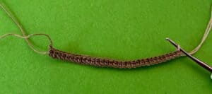 Crochet wagon 2 ply wagon row 1