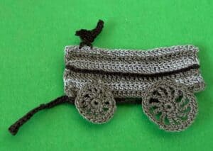 Crochet wagon 2 ply wagon with axle