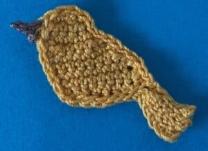 Crochet small bird 2 ply beak