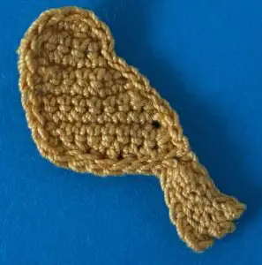 Crochet small bird 2 ply body with tail