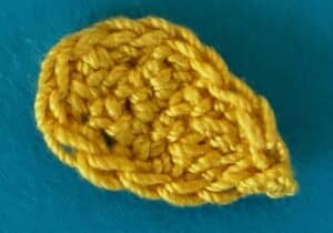 Crochet small bird 2 ply wing neatened